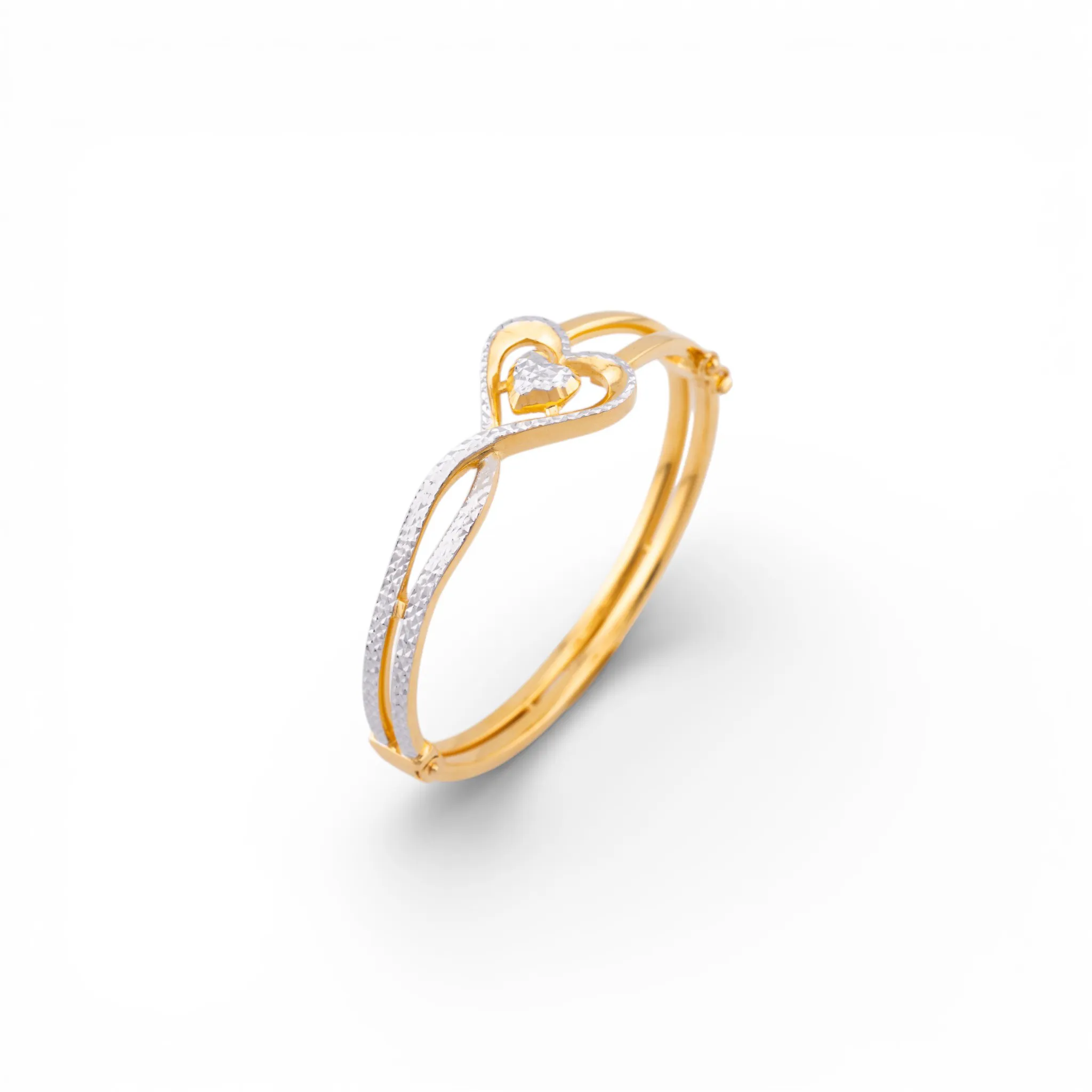 Gelang Hati Kasih gold bangle